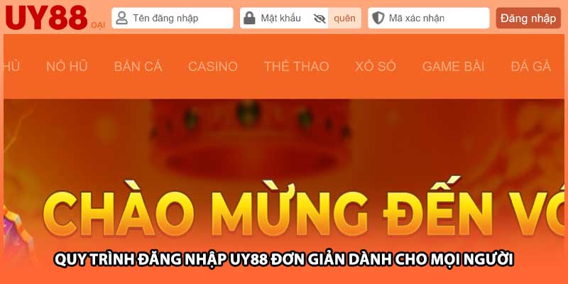 Quy trình đăng nhập UY88 đơn giản dành cho mọi người